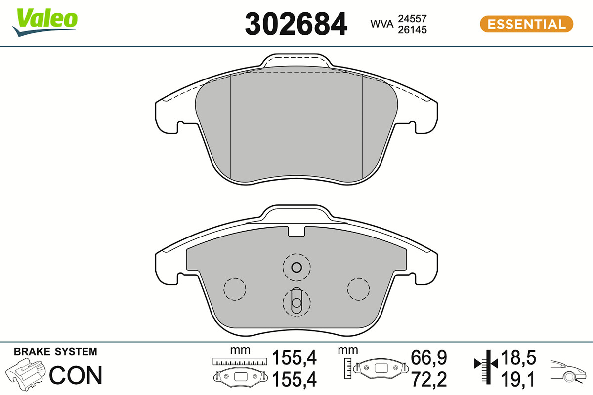BRAKE PADS FIRST PEUGEOT 208 II FR